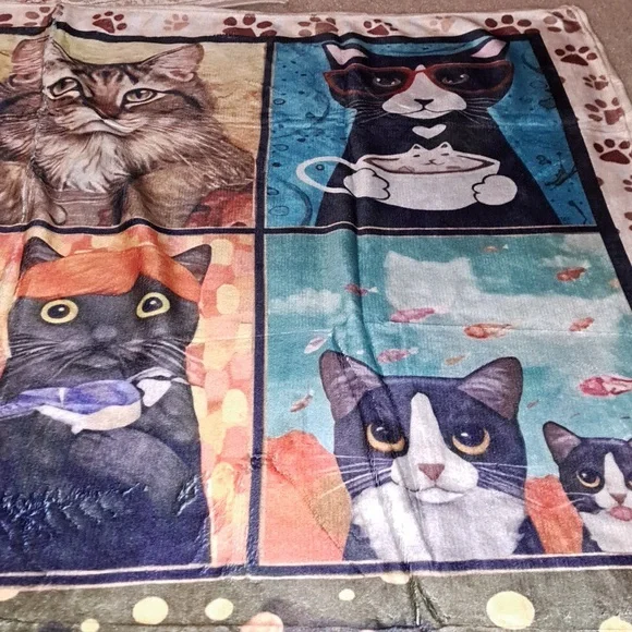 👻Cat throw blanket SALE/ BUNDLE ONLY 2or more items - Picture 4 of 7